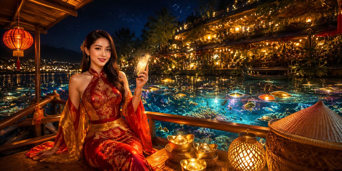 Cô gái đội nón lá sử dụng điện thoại xem casino tại Đà Lạt