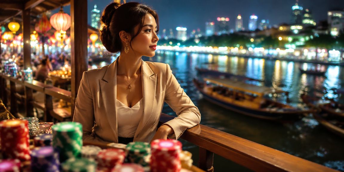 Chợ đêm miền Tây sông nước với người dùng trải nghiệm slot game trên điện thoại tại kl55